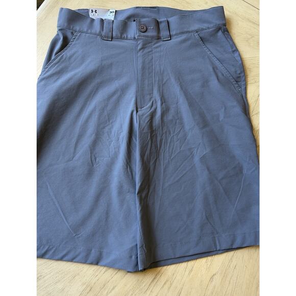 NEW Under Armour Men’s Golf Shorts Chino Flat Front Gray Heat Gear Casual $60 - Picture 5 of 11